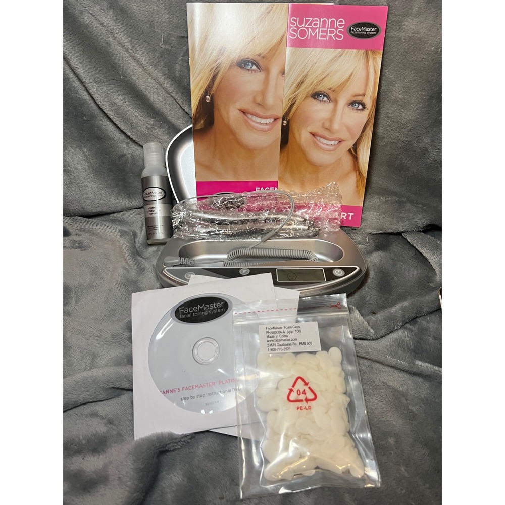 Suzanne Somers FaceMaster Platinum Facial Tone System New Unused Tested 600020-A